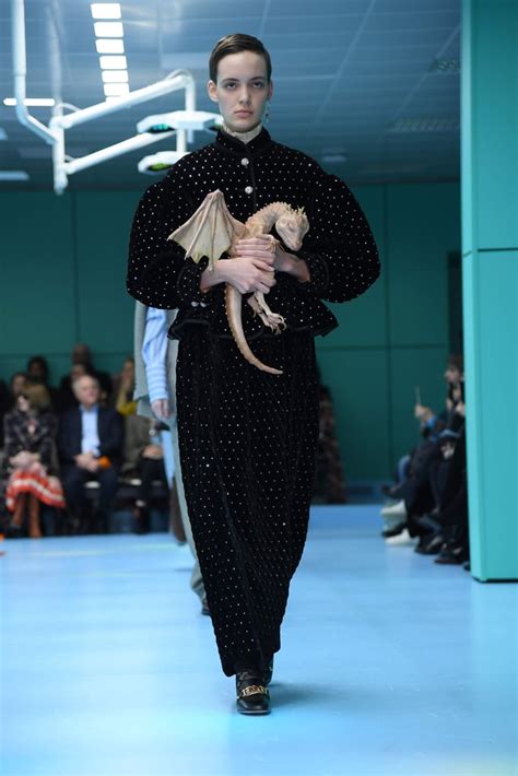 gucci runway show dragon|Gucci fall runway.